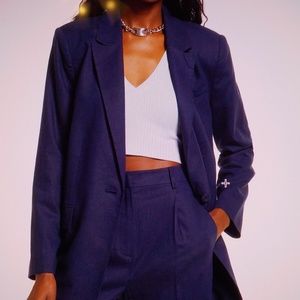 Cricklet Lane Blue Stretch Blazer